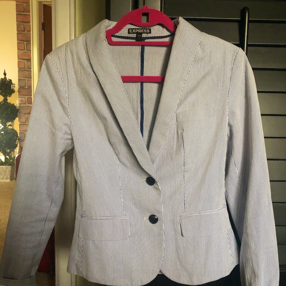 Pinstriped Blazer